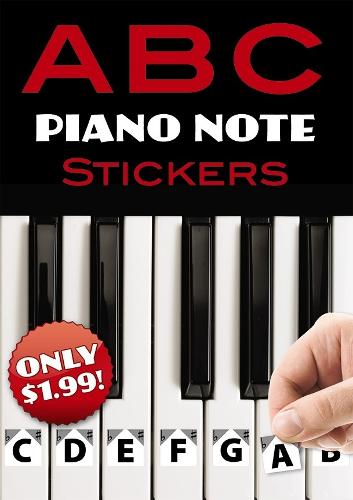 A B C Piano Note Stickers (Paperback)