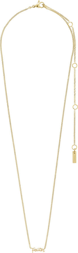 Pilgrim FAITH recycled necklace gold-plated Guld