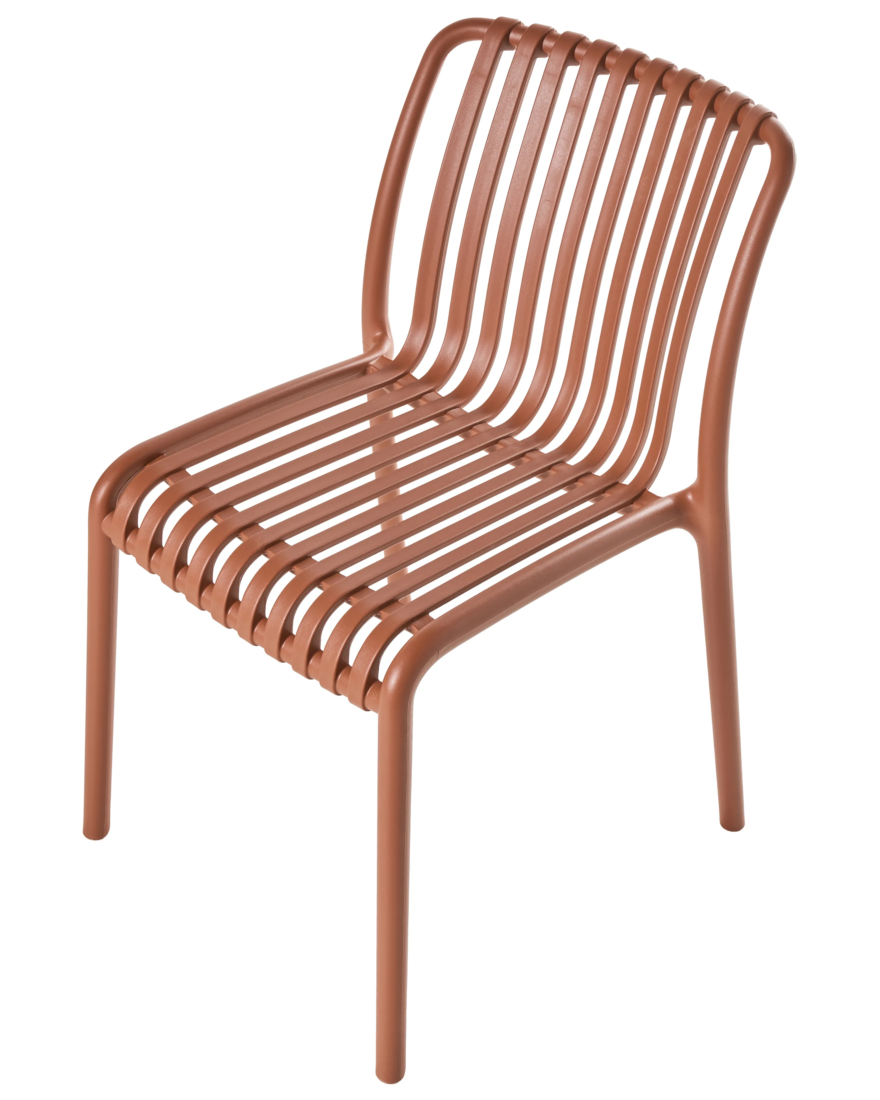 Set van 4 tuinstoelen ARICCIA Lichtrood