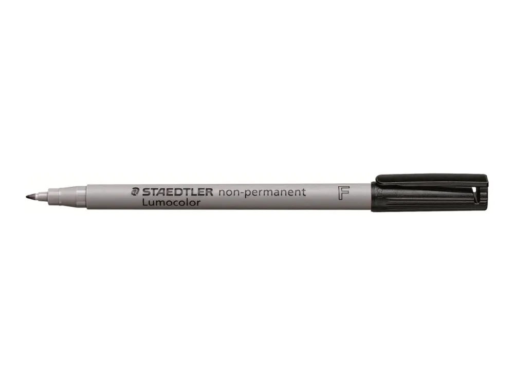Staedtler Lumocolor sort F 0,6 mm 316-9 non-permanent - (10 stk.)