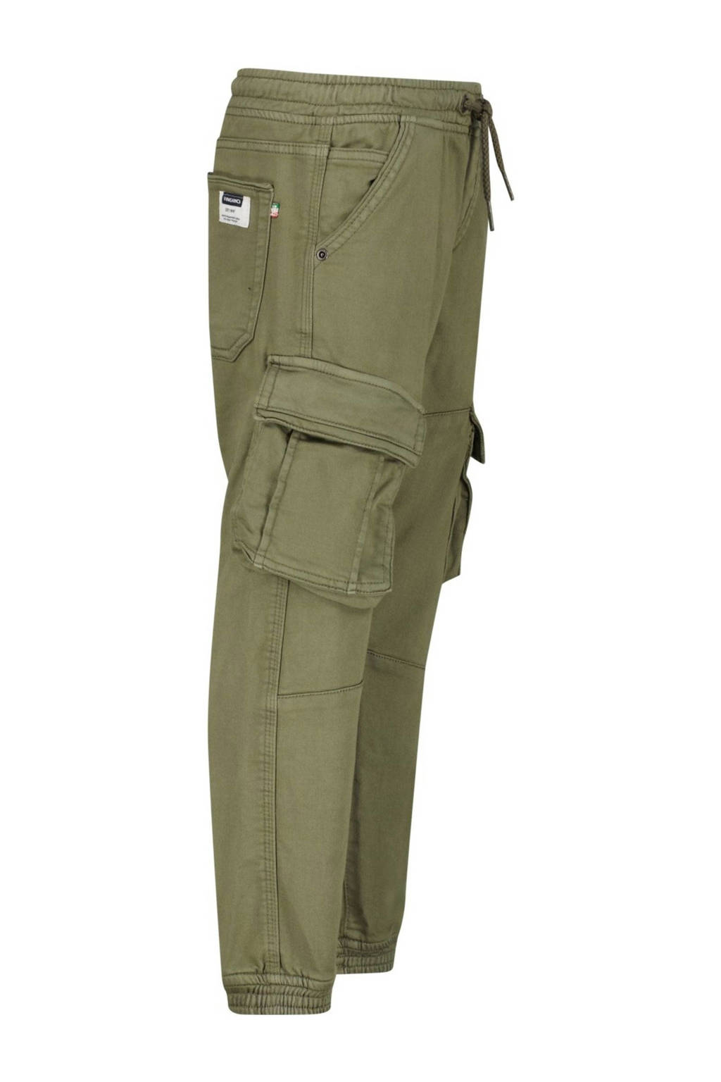 Vingino tapered fit cargobroek Carlos armygroen