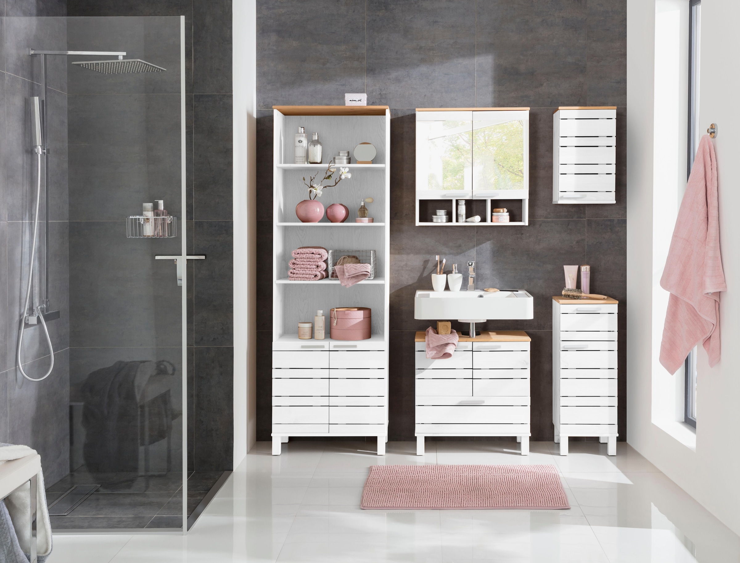 Home affaire Unterschrank »JOSIE« Breite 30,5 cm, aus Massivholz, verstellbarer Einlegeboden
