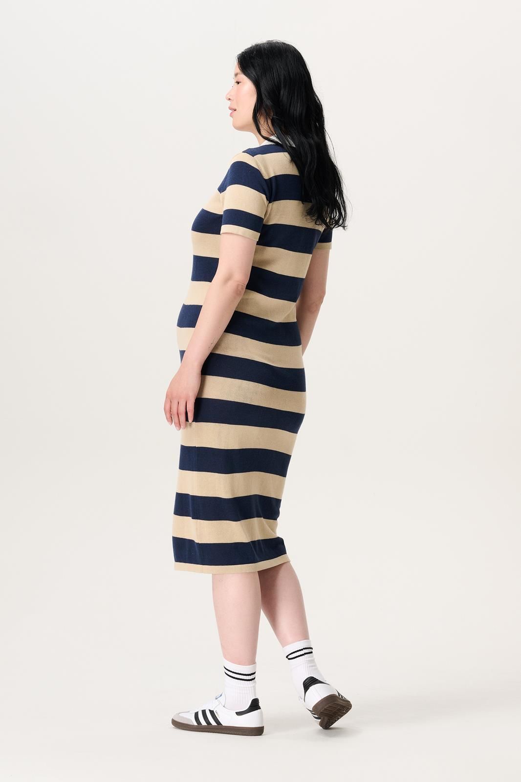 Noppies Maternity Jurk met voedingsfunctie - Colored Block Stripe