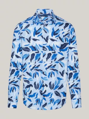 Camisa de corte regular com estampa floral