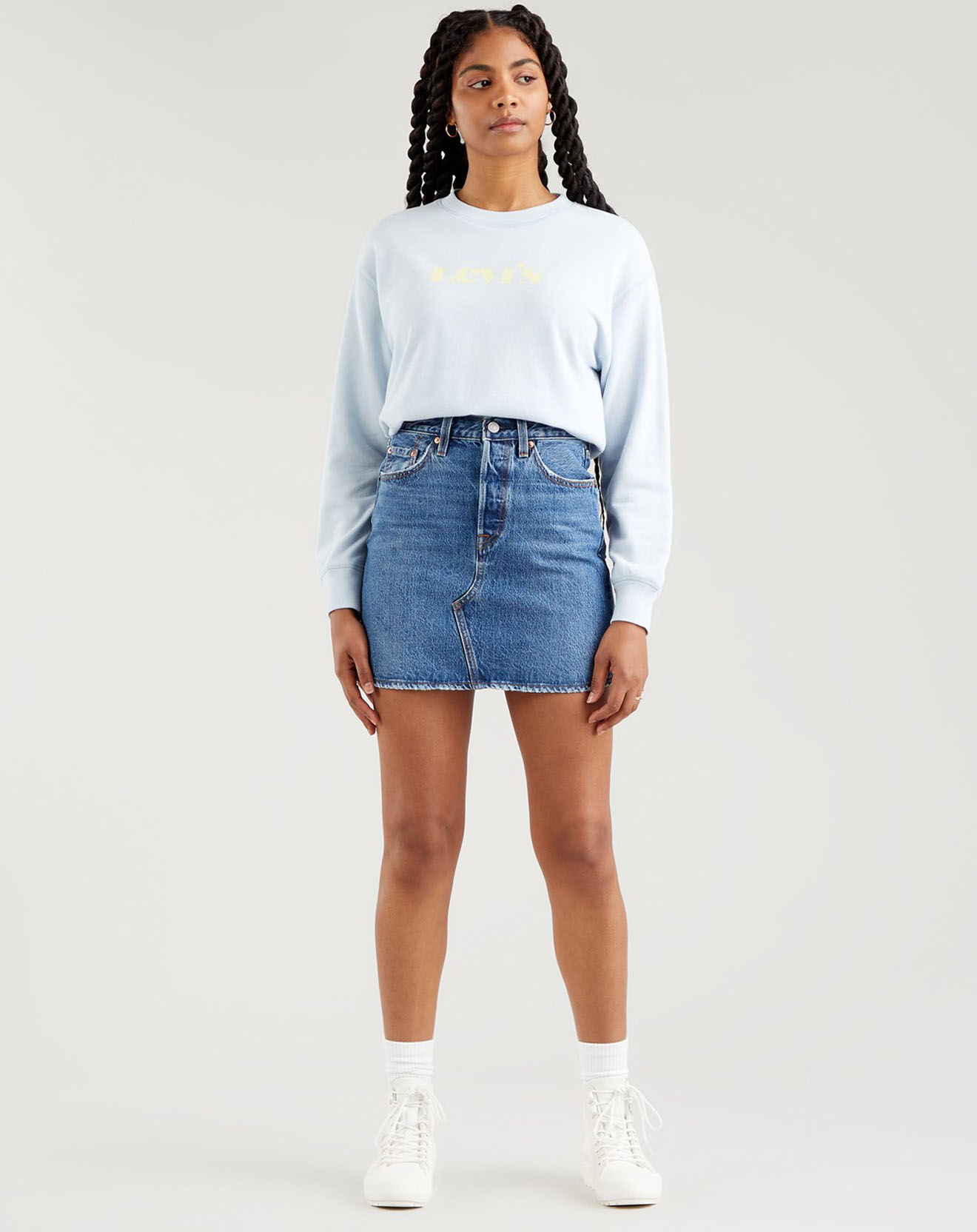 Levi's® Jupe en jean courte Decon Iconic bleu foncé