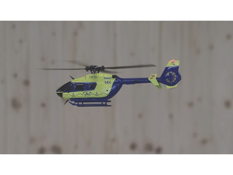 Amewi Helikopter AFX-135 Alpine Air Ambulance 4-Kanal, RTF Kleiner Scale Heli mit 4-Kanal Steuerung für Einsteiger und Fortgeschrittene Piloten