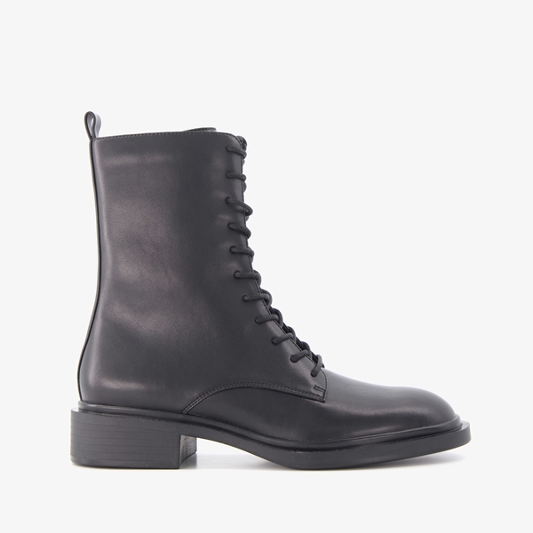 Blue Box dames veterboots zwart