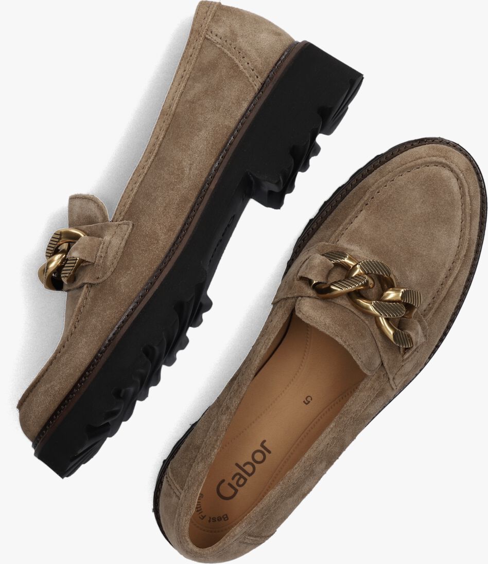GABOR taupe gabor loafers 200.2