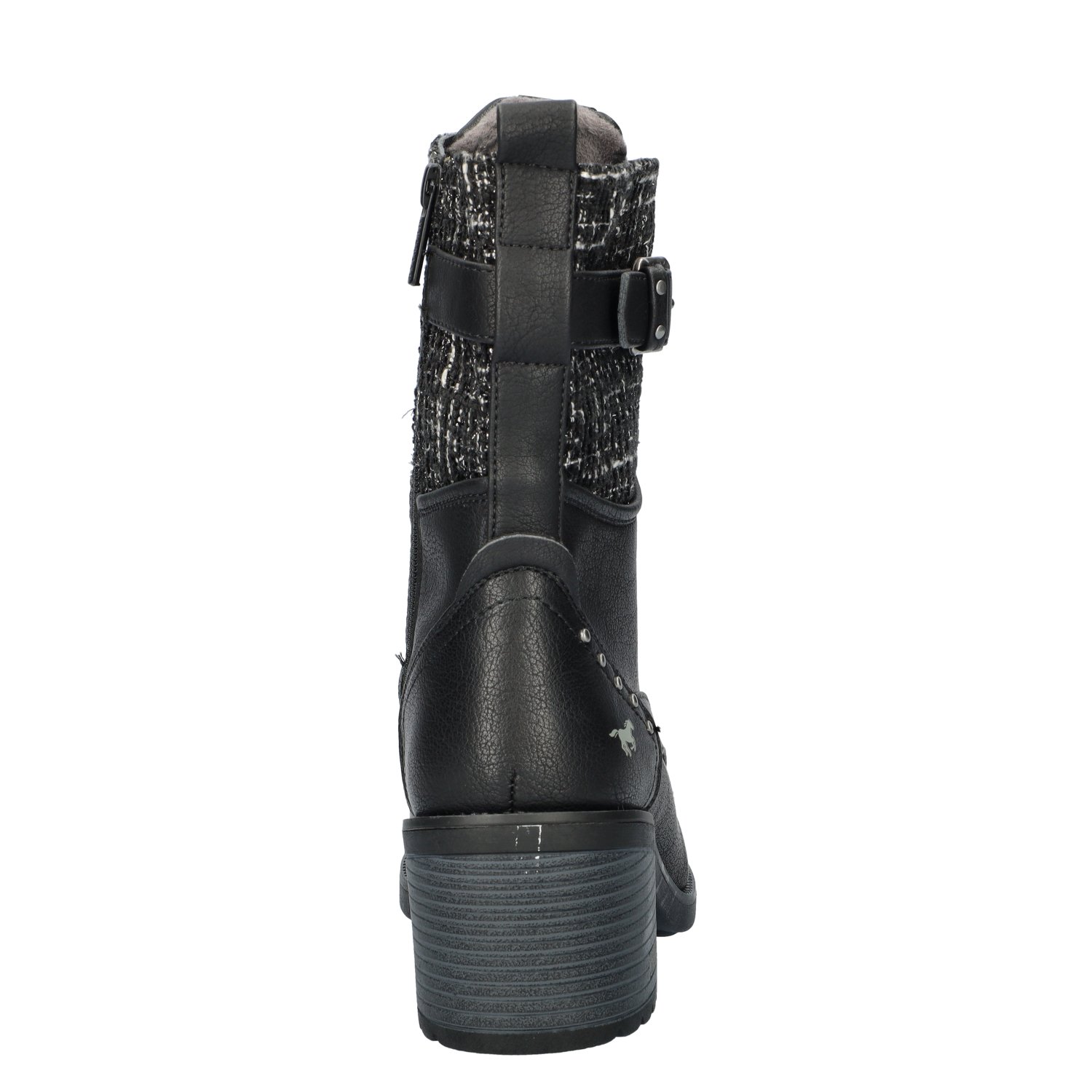 dames veterboot Mustang Zwart