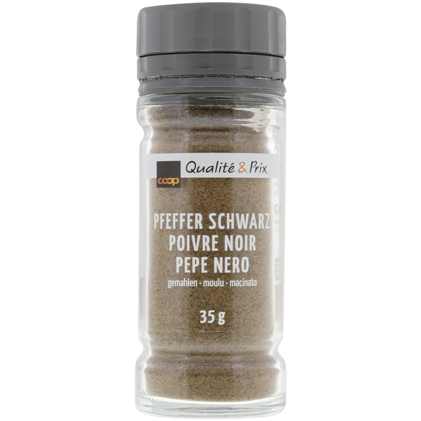 Pfeffer schwarz gemahlen