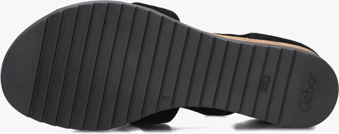 zwarte gabor sandalen met hak 782
