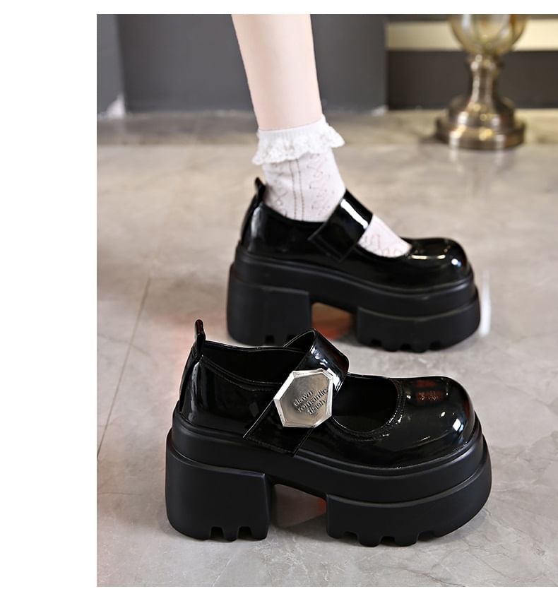 Sleeko - Mary Jane-schoenen met gesp en hoge hak