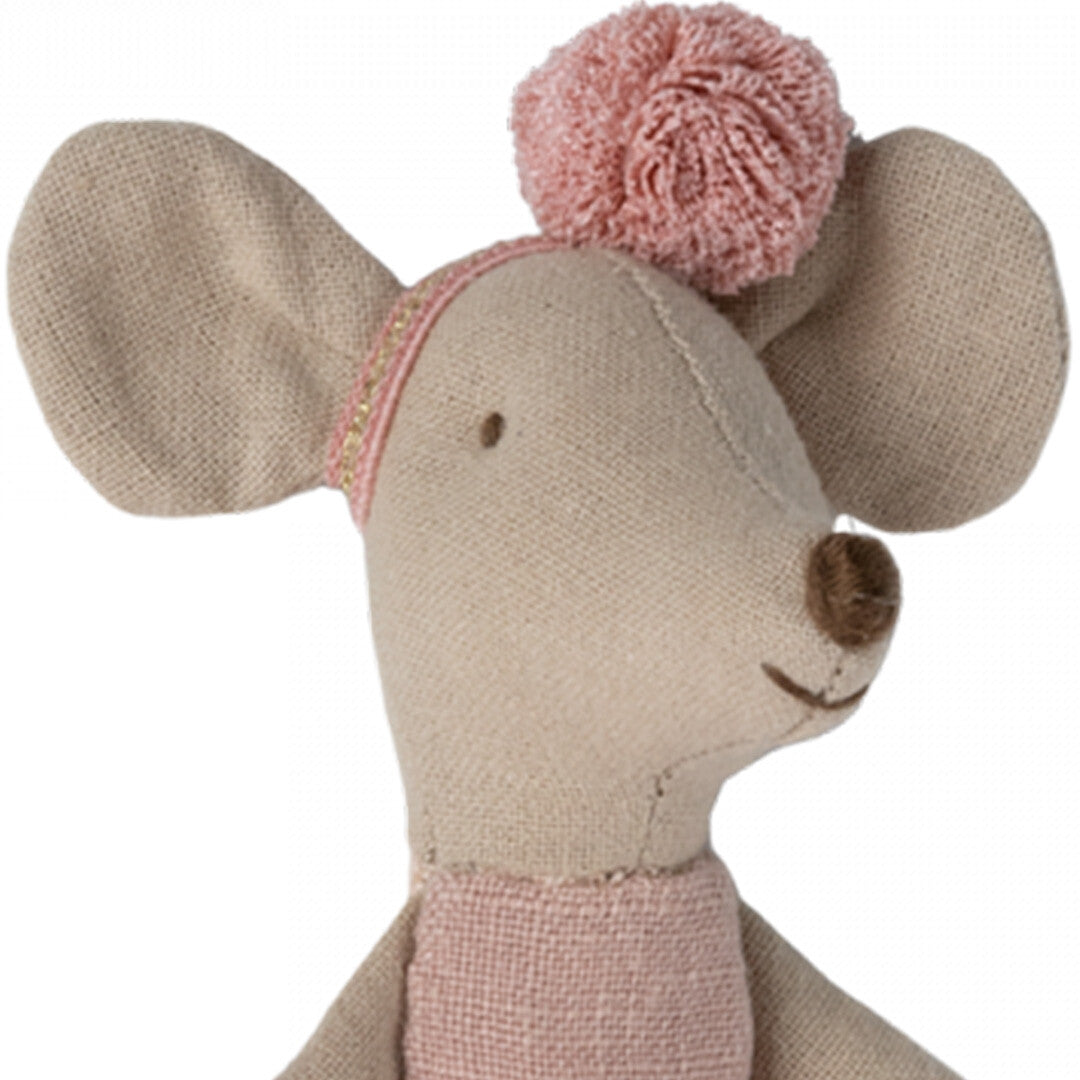 Maileg knuffelmuis ballerina - rose - 10 cm
