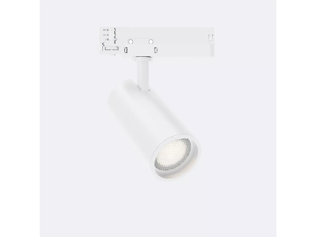 Spot LED sur Rail Triphasé 20W Fasano Dimmable Anti-éblouissement Blanc 2700K Blanc chaud