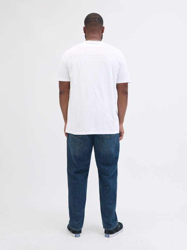 Jack & Jones PlusSize T-Shirt »JJESOHO TEE SS CREW NECK NOOS PLS« mit Logobranding