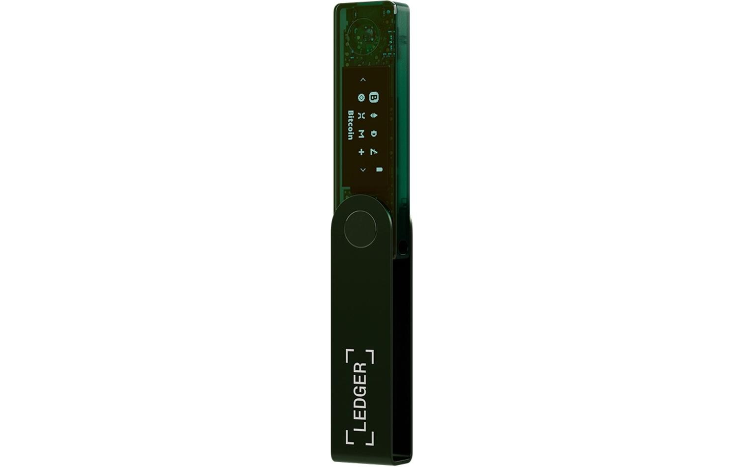 Nano X Emerald Green<br>Crypto-Hardware-Wallet mit Bluetooth zum Kaufen, Verwalten und Vermehren digitaler Vermögenswerte