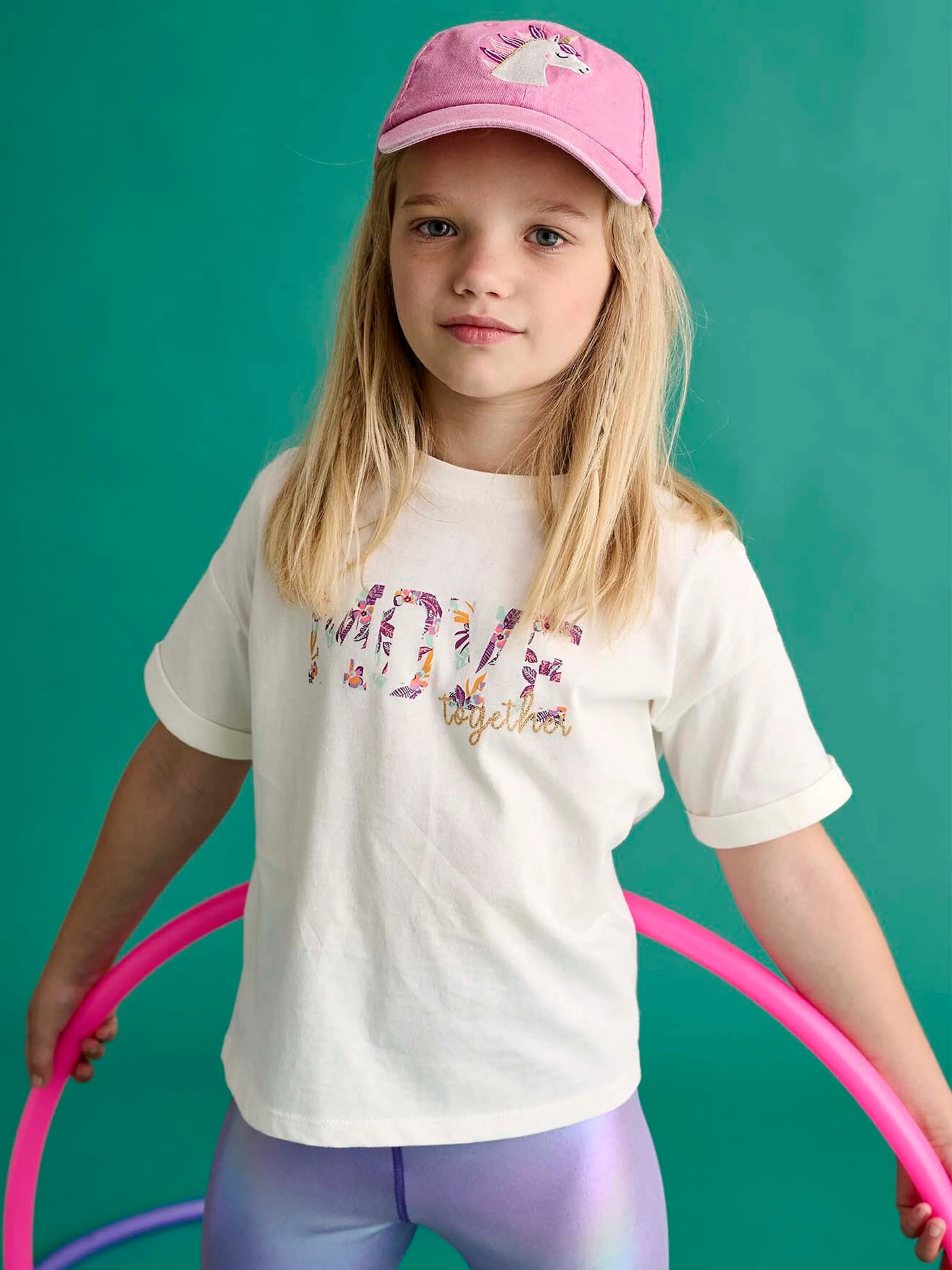 Vertbaudet Mädchen Sport-Set: T-Shirt & Radlerhose mit Glanzeffekt lila