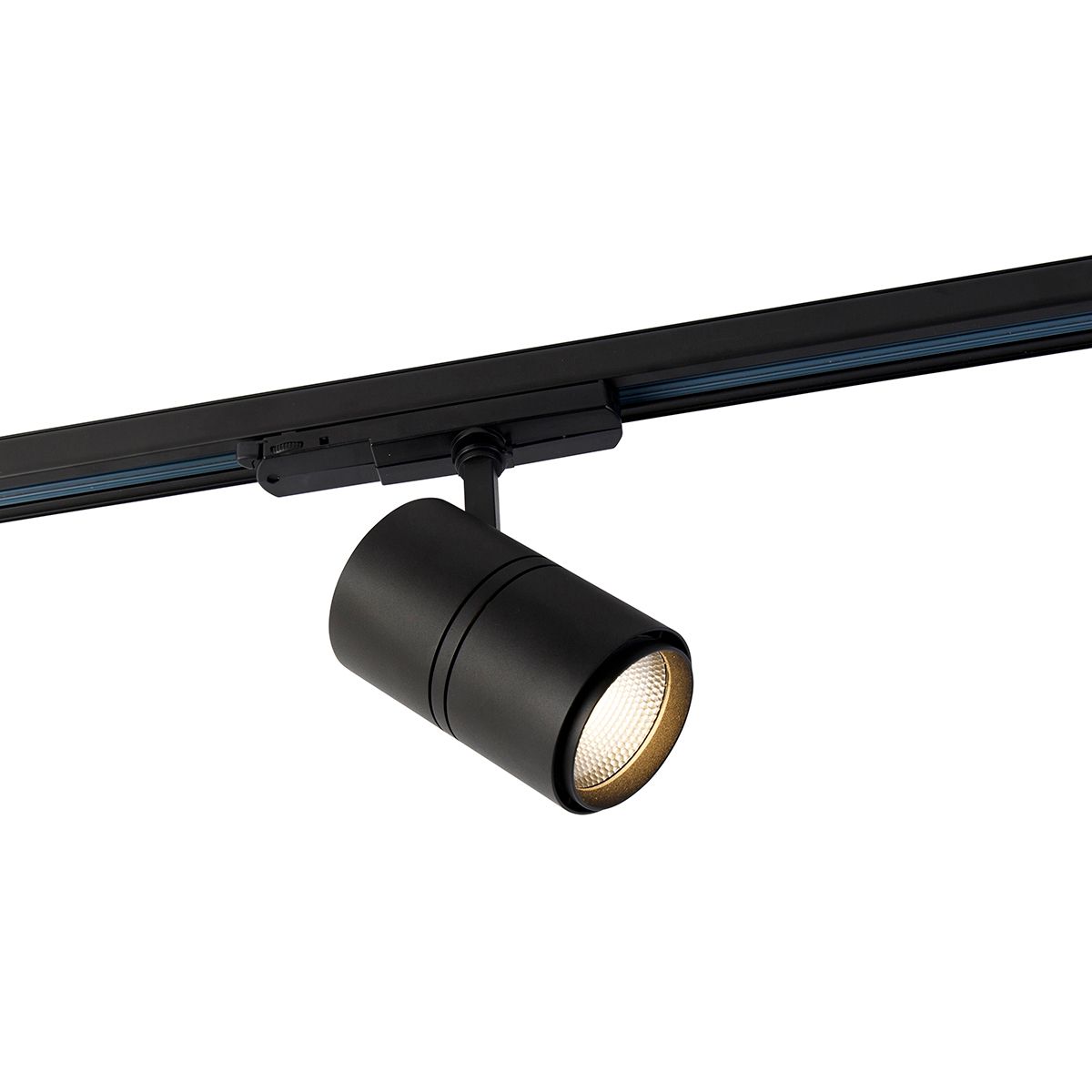 Modern 3-fase railsysteem met 4 spots zwart - 3-Phase Ruler