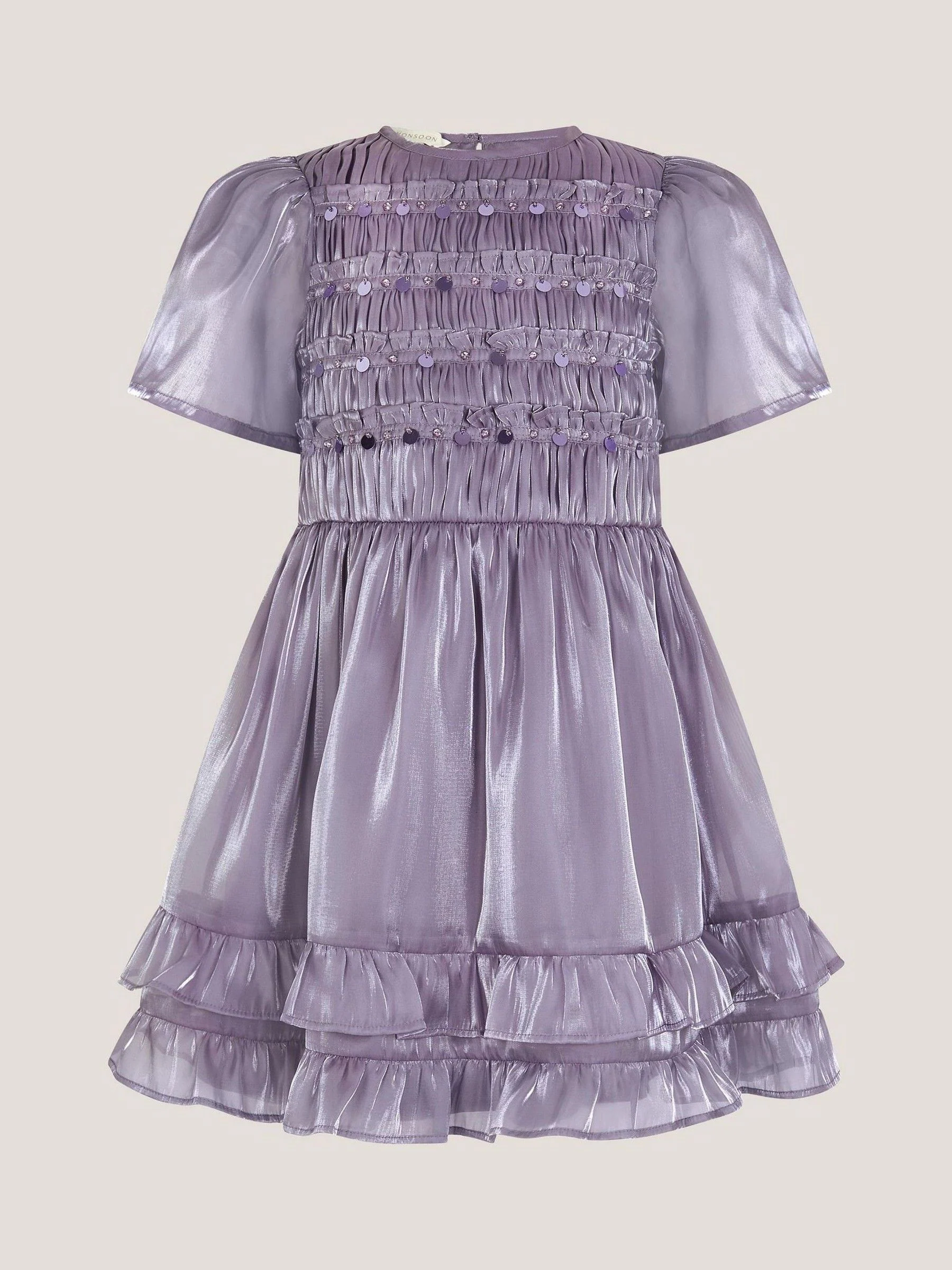 Monsoon Sequin Organza Party Dress