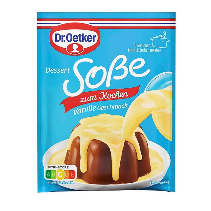 DR. OETKER Puddingpulver, Dessert-Soße Vanillegeschmack 51 g