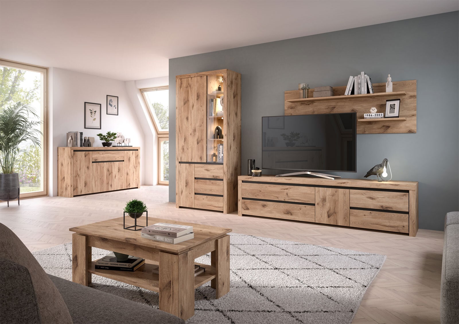 Wandboard WOODY 160x60 cm Braun