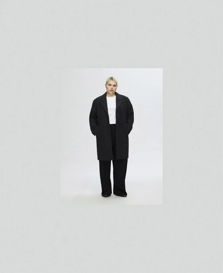Selected Femme SLFNEW ALMA WOOL COAT NOOS Sort