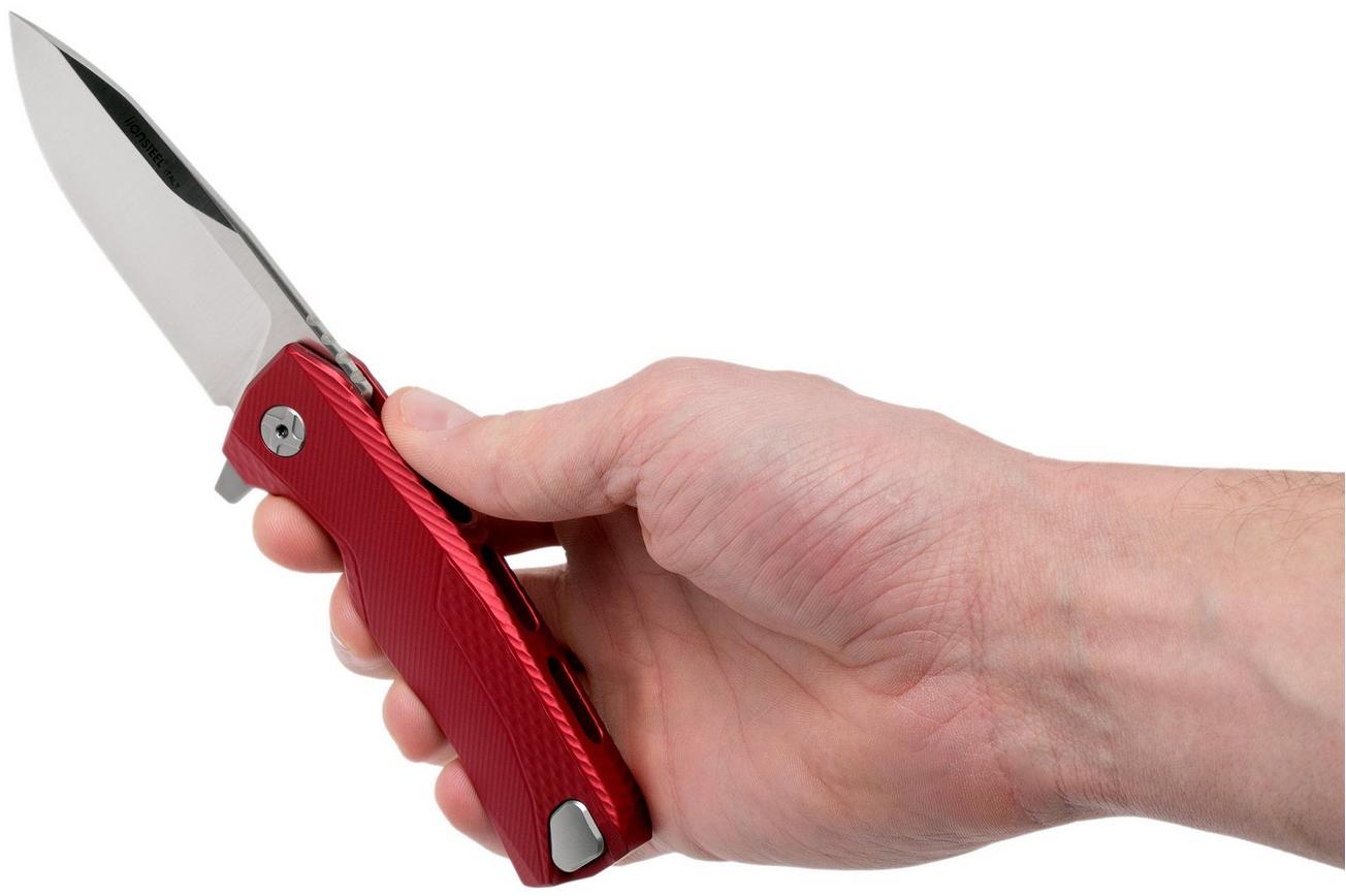 LionSteel ROK Satin Red Aluminium ROK A RS zakmes
