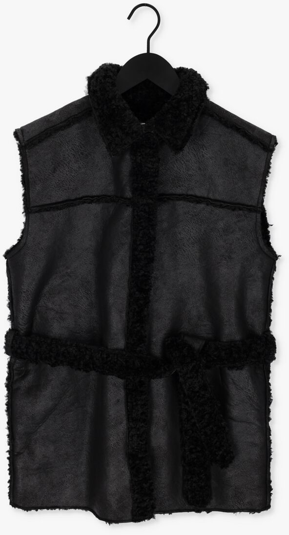 SIMPLE zwarte simple gilet simba jer-sherpa-22-3