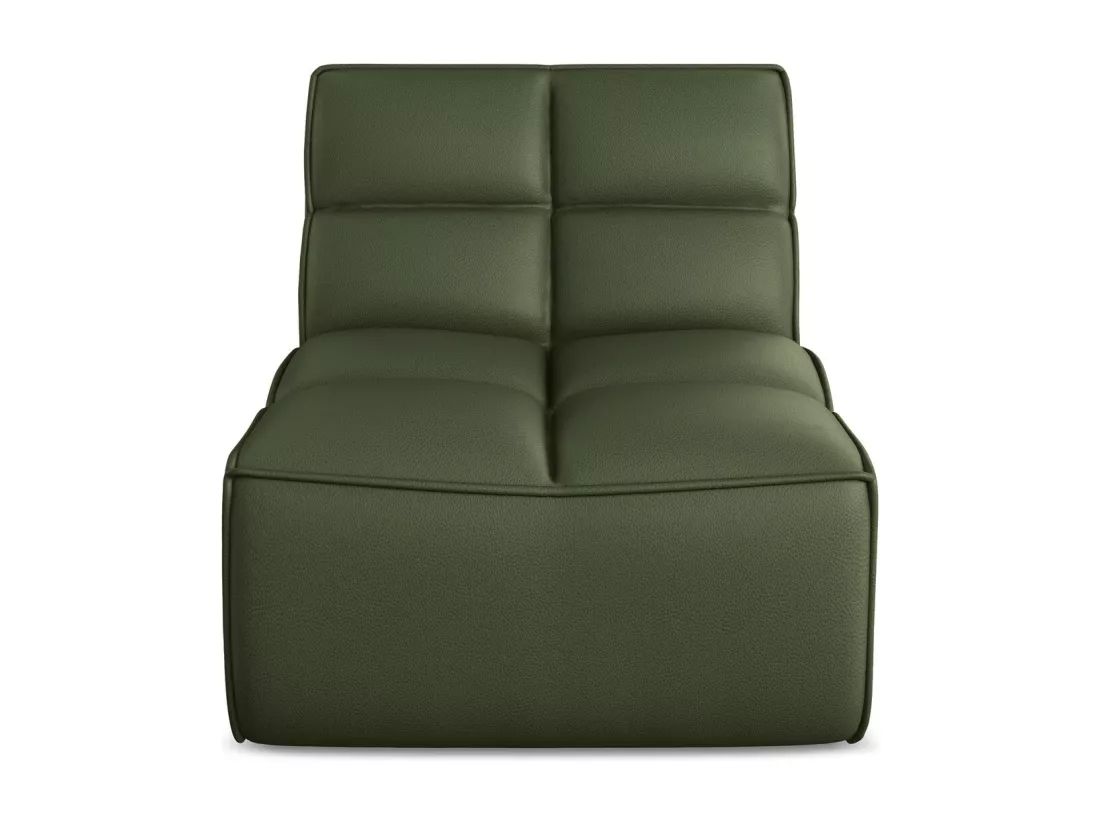 Fauteuil en Cuir artificiel - vert - KALAI