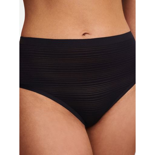 Chantelle Softstretch Stripes Højtaljede String Trusser, Black