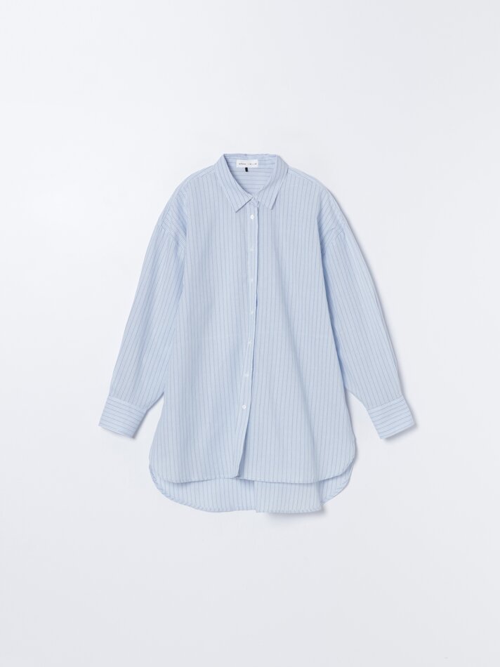 Camisa de manga comprida oversized - Listrada