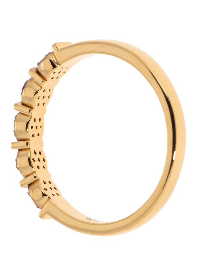 Rivière-Ring, 35 Diamanten ca. 0,20 ct.
