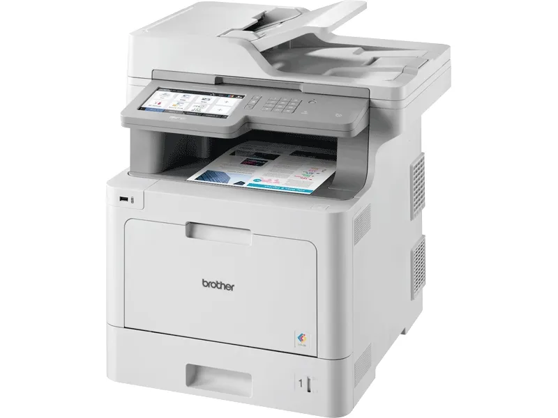 Brother MFC-L9570CDW - Multifunktionsprinter - farve - laser - A4/Legal (medie) - op til 31 spm (udskriver) - 300 ark - 33.6 Kbps - USB 2.0, Gigabit LAN, Wi-Fi(n), USB vært, NFC - med Brother PRINT AirBag til 400.000 sider