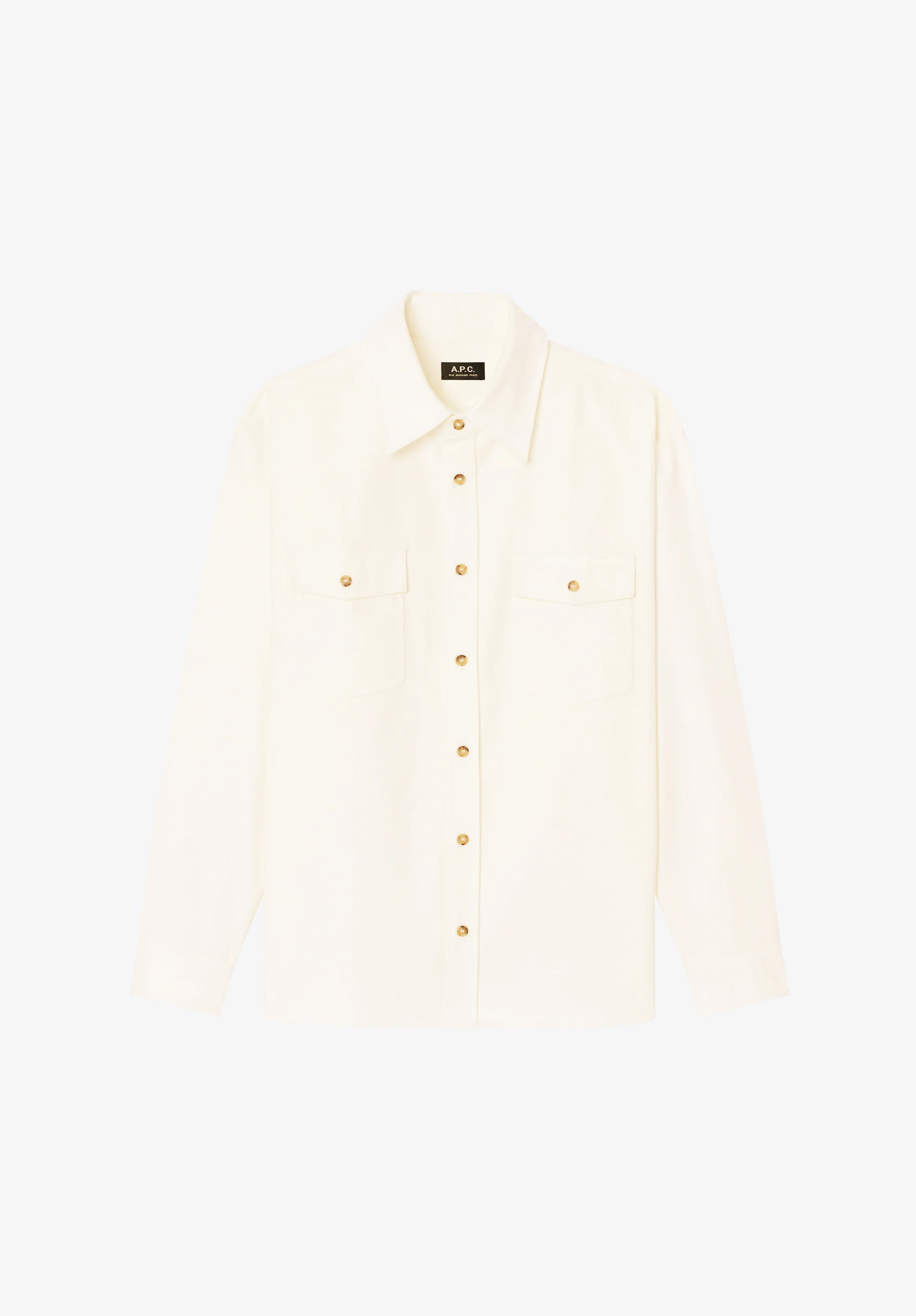Surchemise coton uni - Blanc