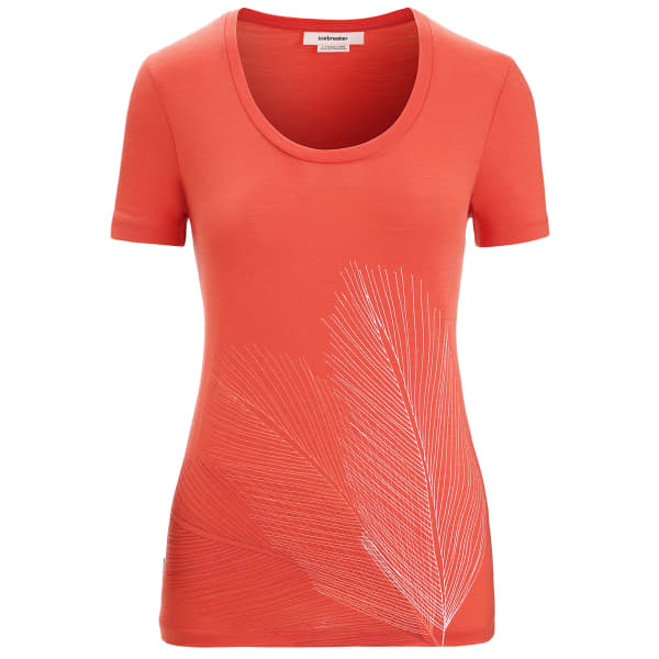 T-shirt randonnée ICEBREAKER W TECH LITE II SS SCOOP TEE VIBRANT EARTH