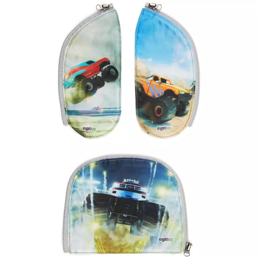 Ergobag Zubehör Pack  Cubo light Zippies - Zip-Set 3tlg. Cartrucks