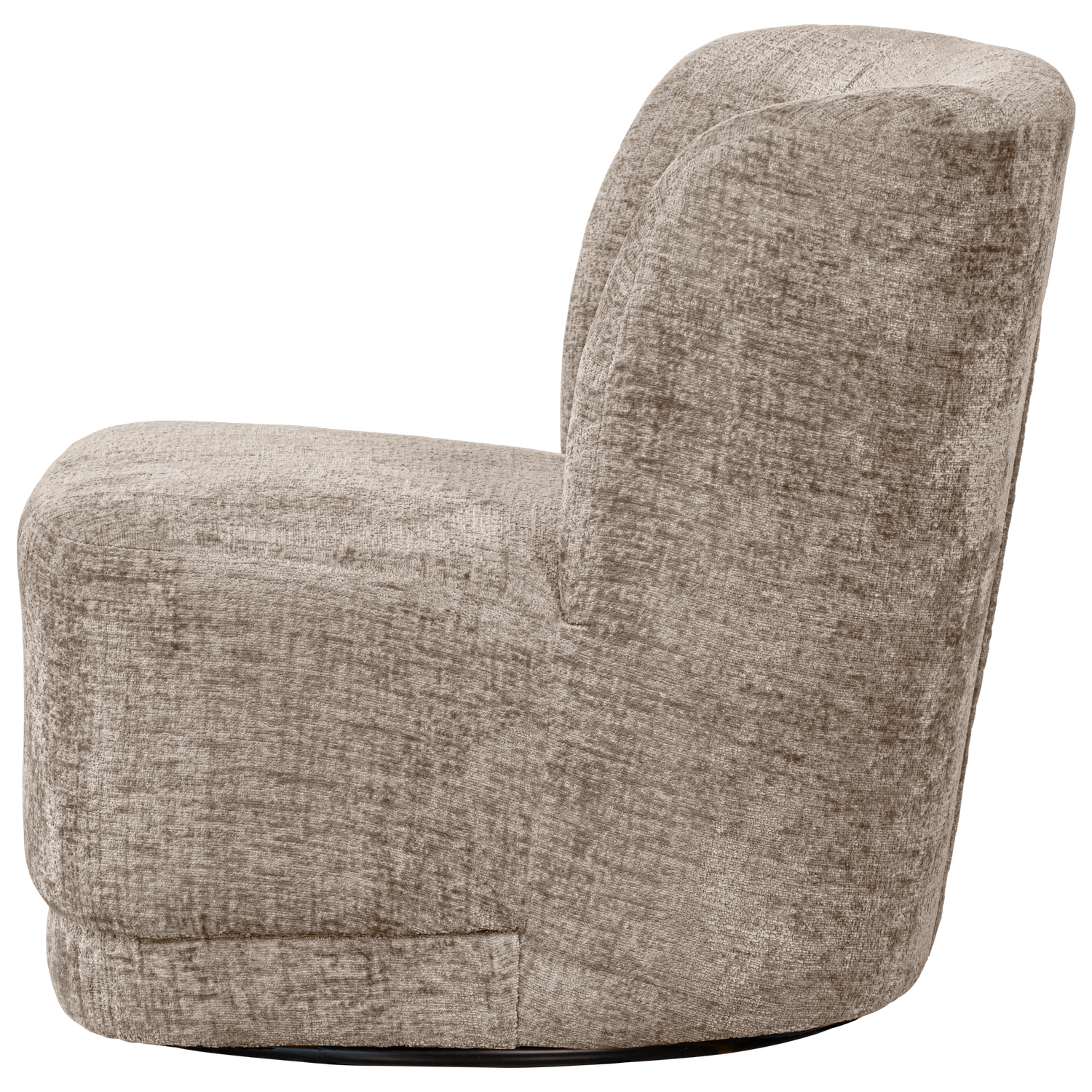 WOOOD Atty Draaifauteuil - Polyester - Zand - 75x74x65