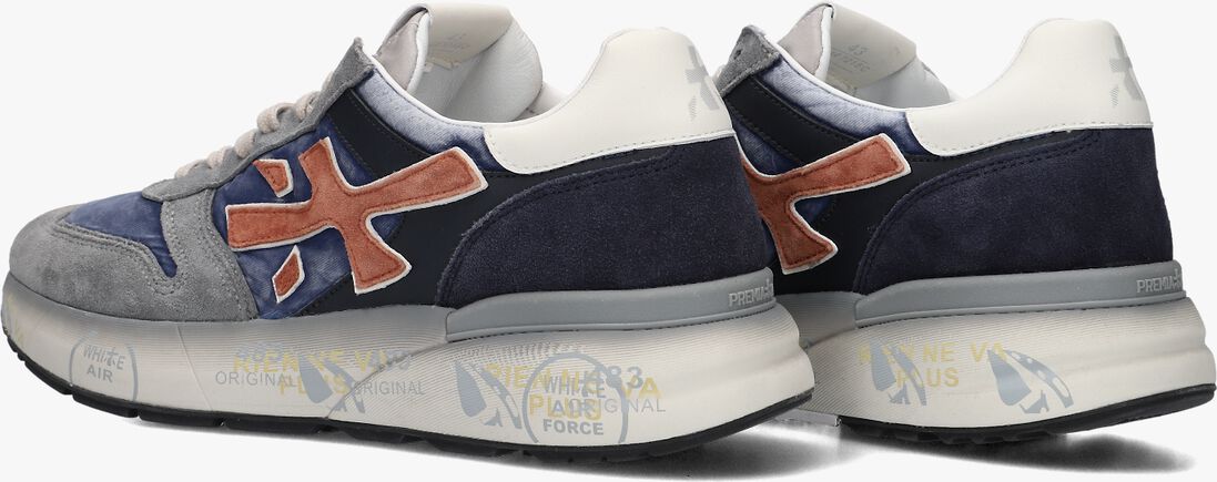 blauwe premiata lage sneakers mick