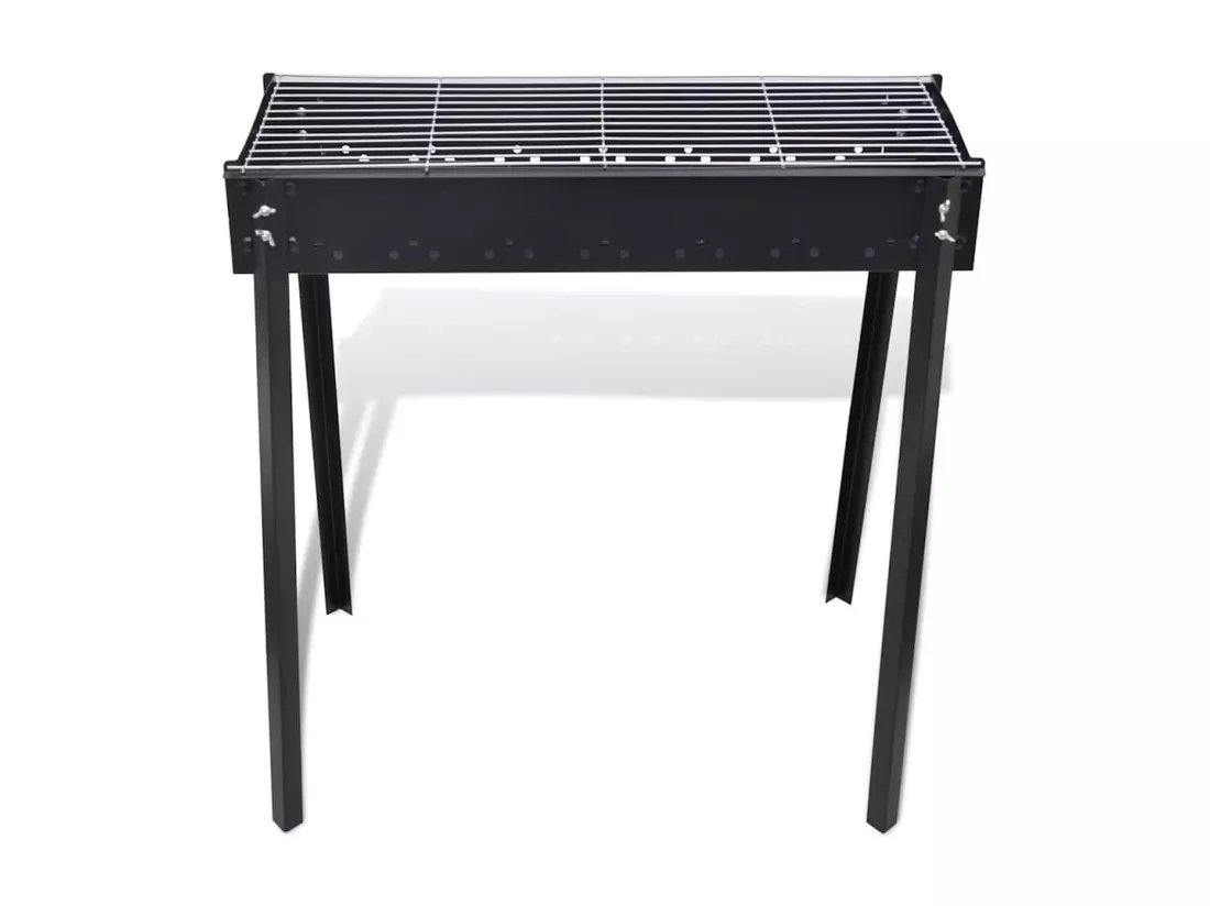 Support de barbecue au charbon de bois Carré 75x28 cm