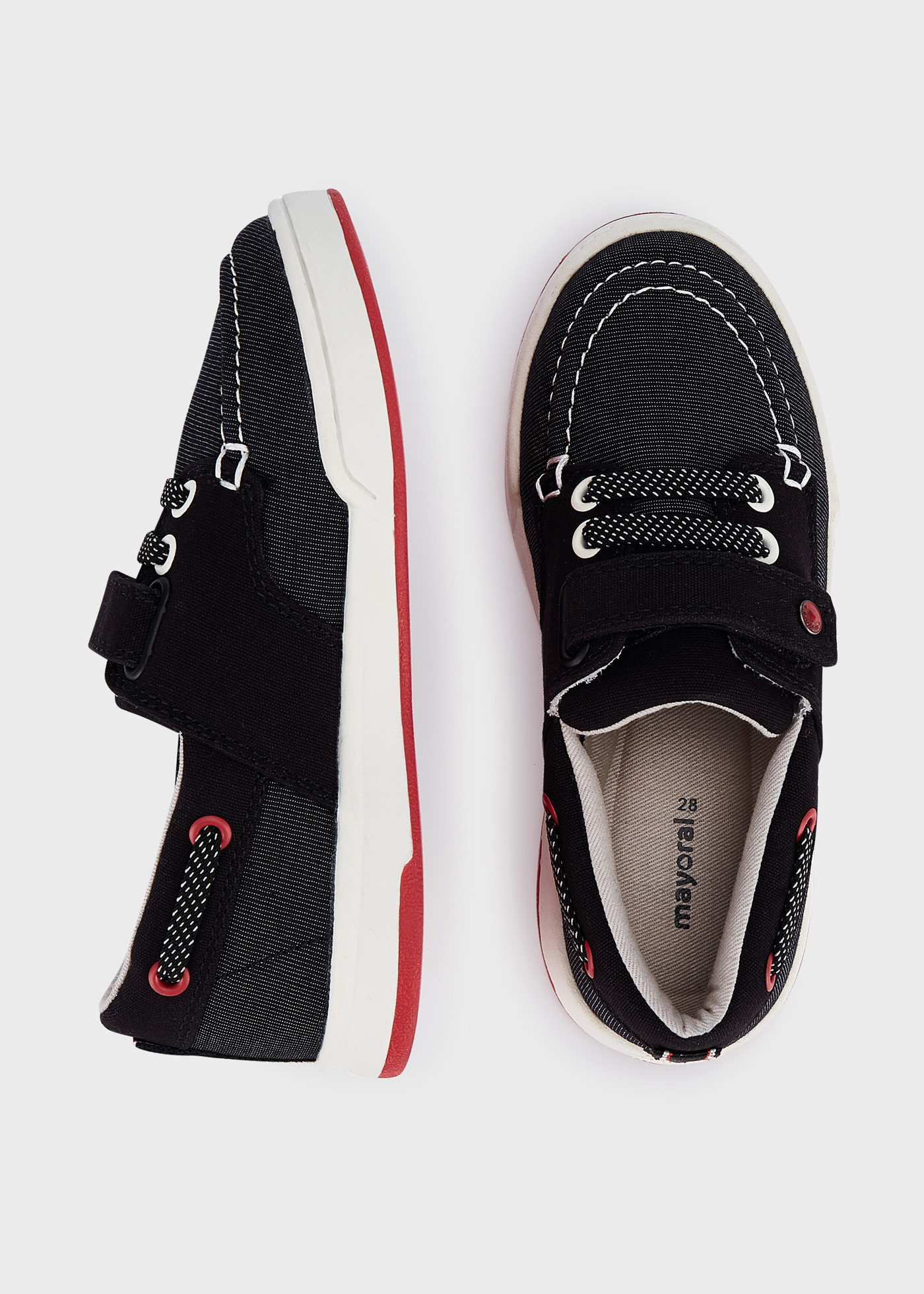 Estilo náutico com fecho de velcro para meninos