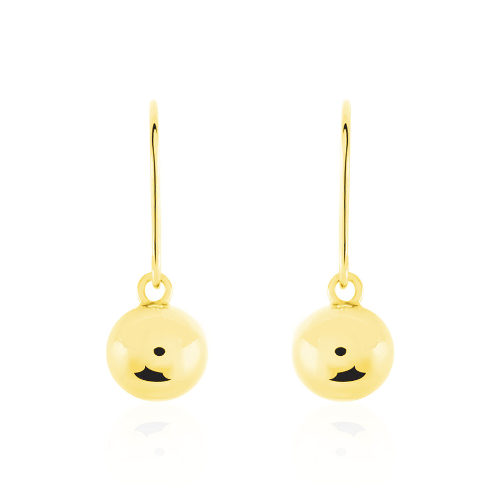 Boucles D'oreilles Pendantes Fidelia Boules Or Jaune