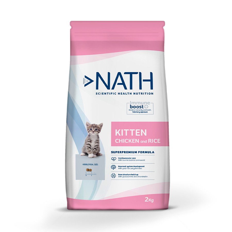 Ração para gatos Nath Kitten com frango e arroz