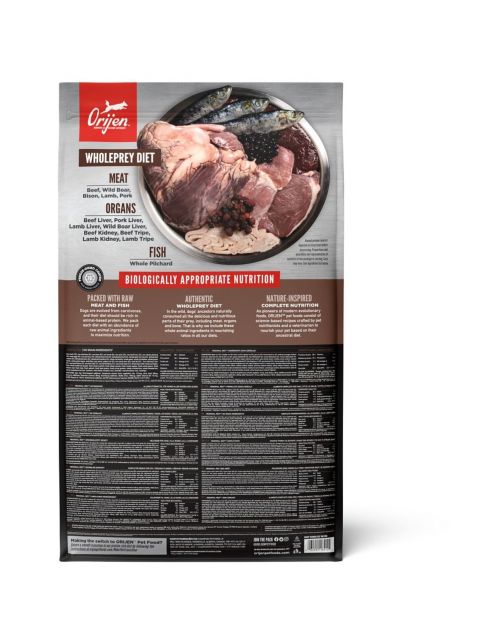 Orijen Whole Prey Regional Red Dog Rund&Zwijn - Hondenvoer