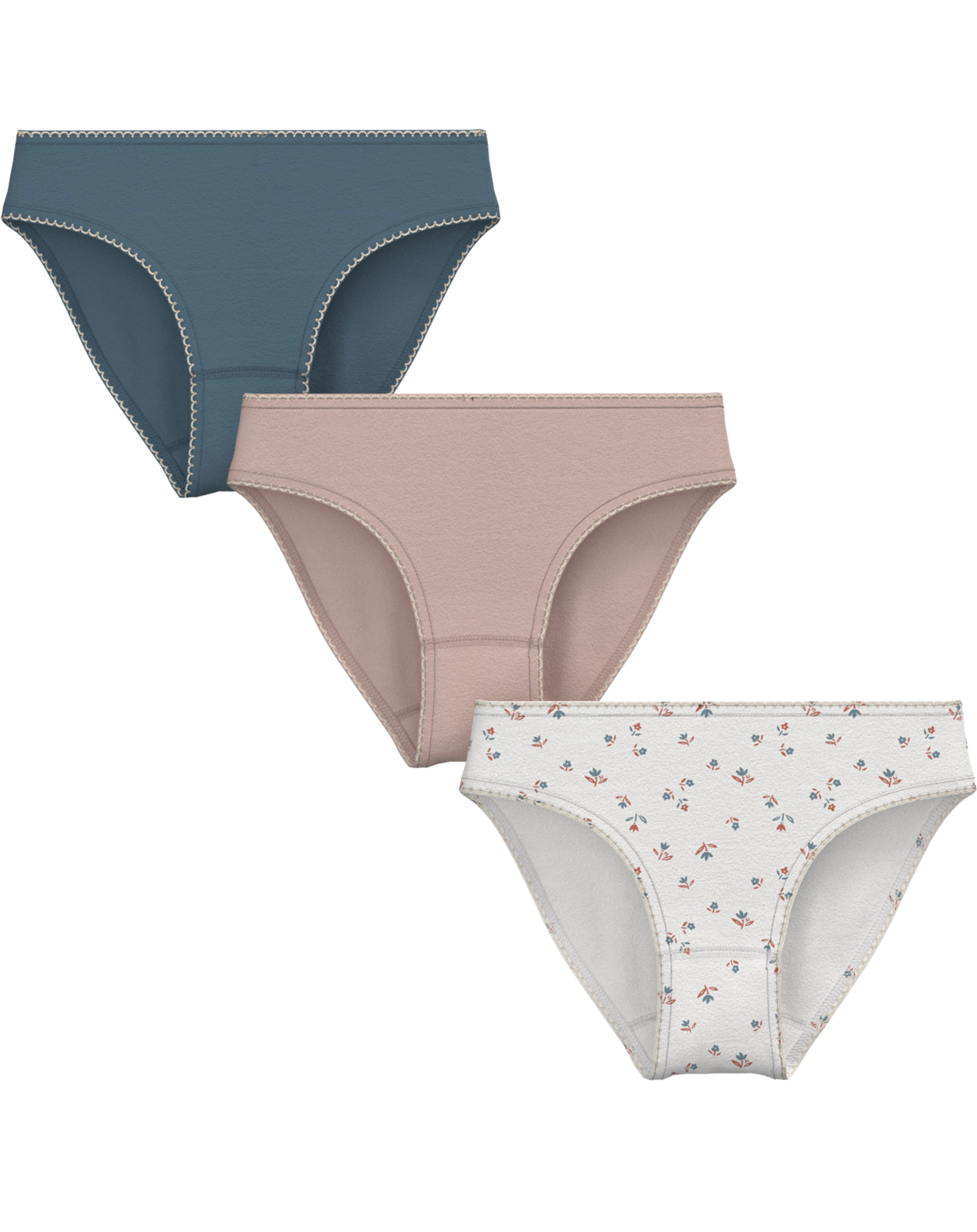 Slip FLEUR 3er-Set in bunt