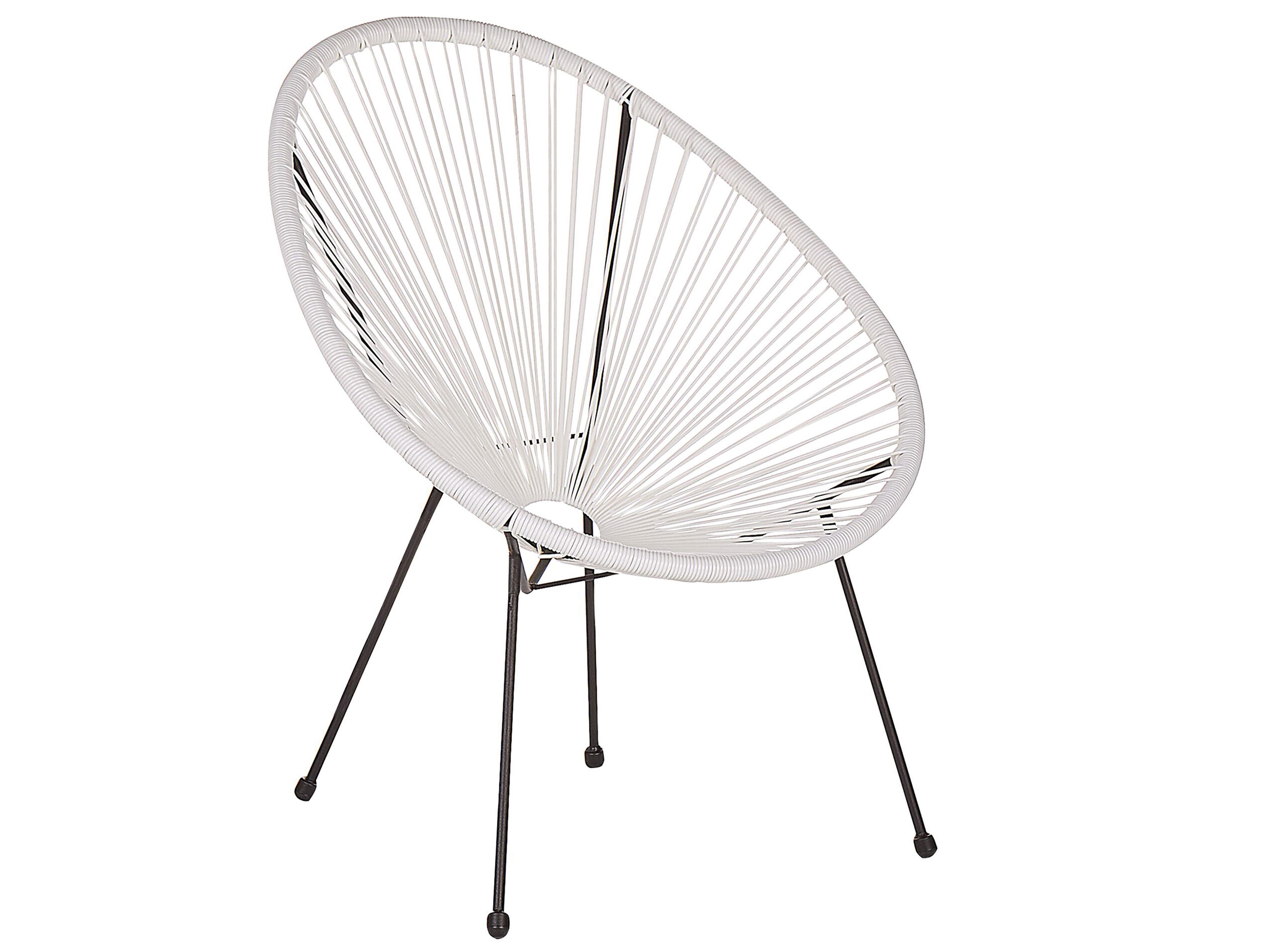 Bistroset ACAPULCO II PE rotan Wit