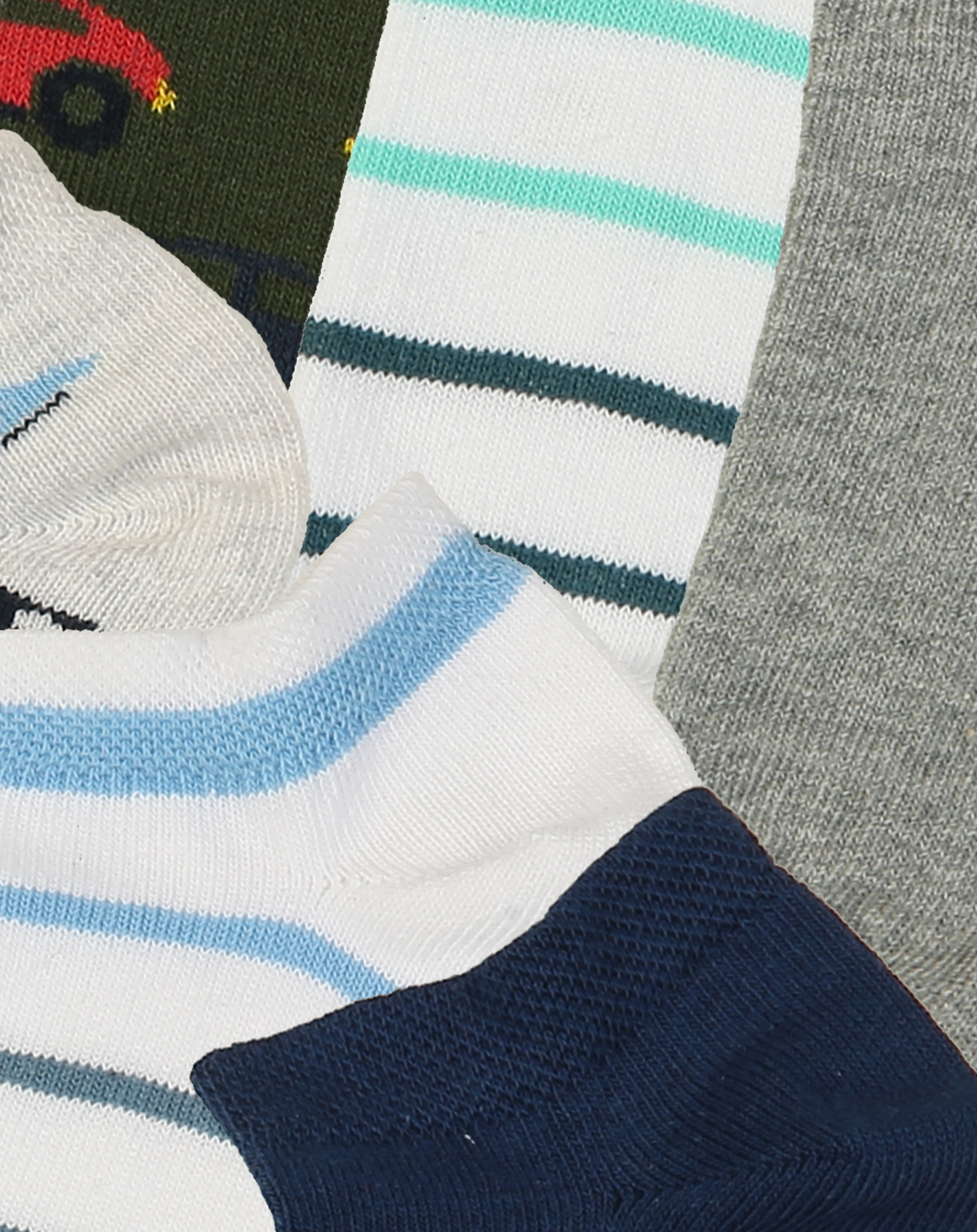 Sneakersocken AUTOS & RINGEL 6er-Pack in bunt