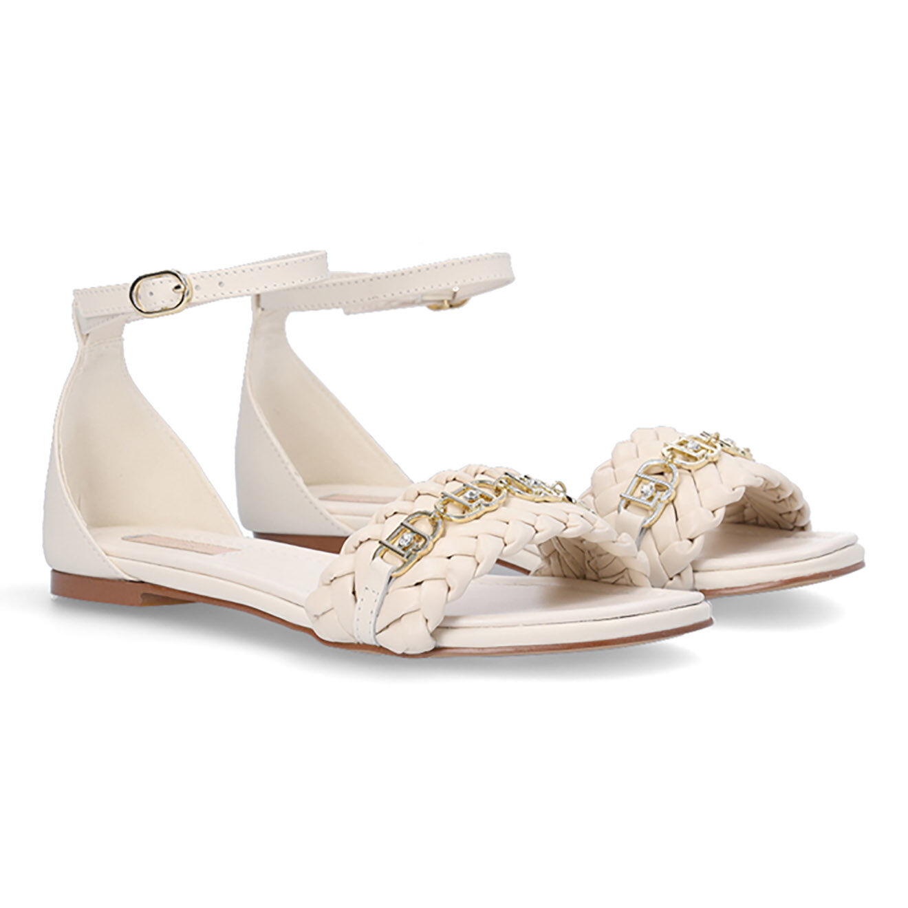 Liu-Jo Sandales en Cuir Rym blanches