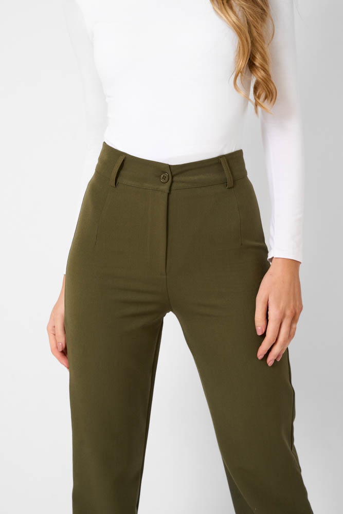 Romy pantalon tall army groen