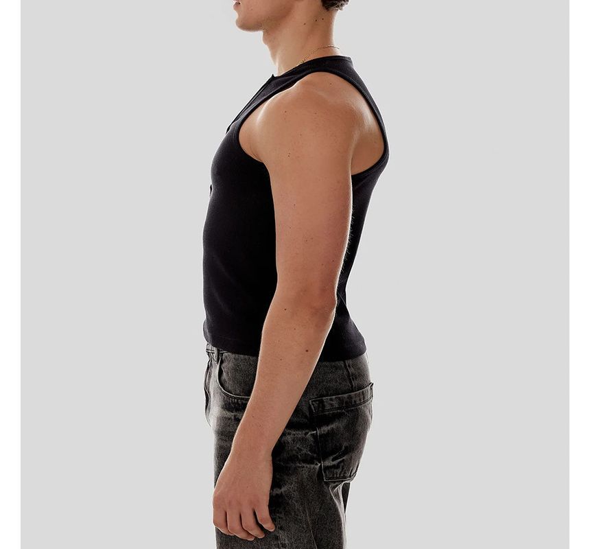 vrovion - Tanktop met effen uitsparing