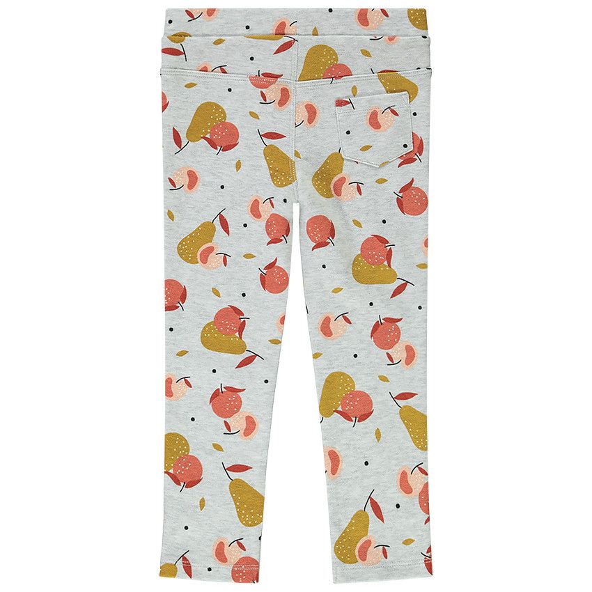 Caleçon en twill imprimé pour bébé fille - Gris clair